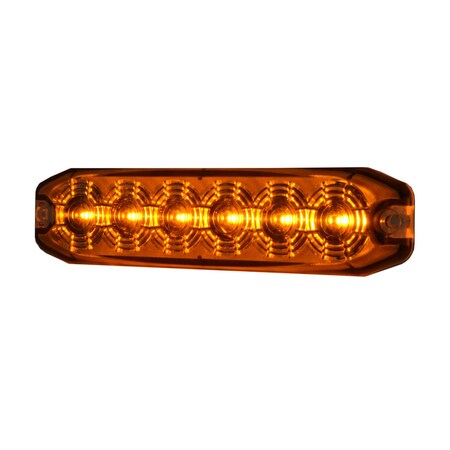 Hella 51 Length x 11 Height Mini Bar BoltOn Surface Mount LED Clear Lens Amber Bulb H22897001
